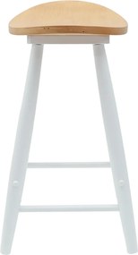 vidaXL Καρέκλες φαγητού 2 pcs Λευκό 46 x 37 x 63 εκ