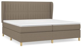 ΚΡΕΒΑΤΙ BOXSPRING ΜΕ ΣΤΡΩΜΑ TAUPE 200X200 ΕΚ. ΥΦΑΣΜΑΤΙΝΟ 3128713