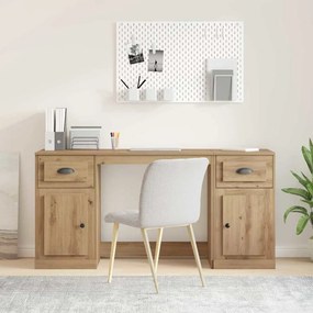 vidaXL Γραφείο με Ντουλάπι Artisan Oak Επεξεργασμένο Ξύλο