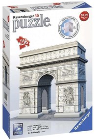 Παζλ 3D 12514 Arc De Triomphe Paris 216Τμχ. White Ravensburger