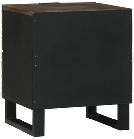 vidaXL Κομοδίνο με συρτάρι Καρυδιά 40 x 33.5 x 46 εκ