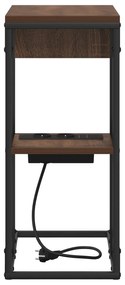 vidaXL Κομοδίνο Καφέ δρυς 41.5 x 26 x 60.5 εκ Επεξεργασμένο ξύλο