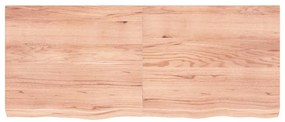 vidaXL Ράφι Τοίχου Ανοιχτό Καφέ 120x50x(2-6)εκ. Επεξ. Μασίφ Ξύλο Δρυός