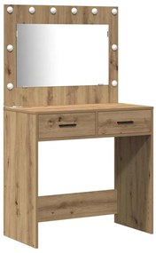vidaXL Τραπέζι περιποίησης με συρτάρι 2 pcs Καφέ 40 x 41 x 75 εκ