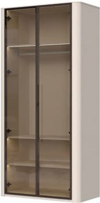 Ντουλάπα Dutchess δίφυλλη glass