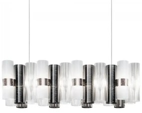 Κρεμαστό Φωτιστικό Οροφής LED 70W Dimmable Μήκος 93cm La Lollo 100 Slamp-LALSXXLPWT01T00NMTEU-Ανθρακί LALSXXLPWT01T00NMTEU
