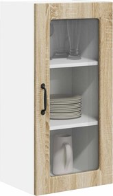 vidaXL Ραφιέρα τοίχου LUCCA Sonoma Δρυς 40 x 31 x 80 εκ.