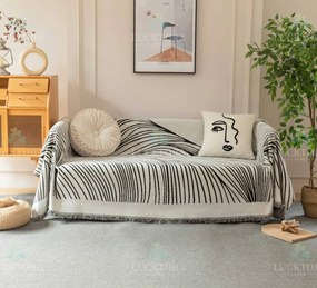 Ριχτάρια Καναπέ Chenille 180x280cm Τριθέσιος C3-1 - Γκρι
