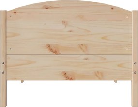 vidaXL Σκελετός Κρεβατιού Χωρίς Στρώμα 100x200 εκ. Μασίφ Πεύκο
