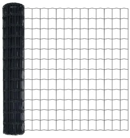 vidaXL Φράχτης με Στήλες. Γκρι 1.2 x 25 m Ατσάλι