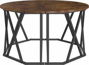 vidaXL Τραπεζάκι σαλονιού Καπνιστό Δρύς 80 x 80 x 42 cm