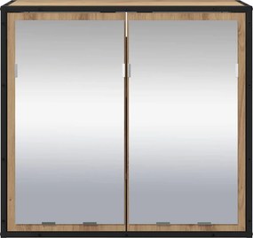 vidaXL Ράφι Τοίχου με ράφι Επιτοίχιο Artisan Oak 65 x 20 x 60 εκ