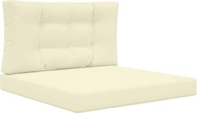 vidaXL Μαξιλάρι Καναπέ Εξωτερικού Χώρου 2 pcs Κρεμ Πολυεστέρας