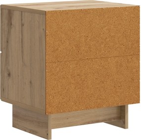 vidaXL Κομοδίνο 2 τεμ. Artisan Δρυς 43 x 34,5 x 47,5 εκ