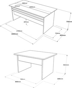 Office Furniture Set Vs6-Cga Brown
Grey
Anthracite