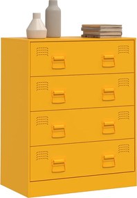 vidaXL Ντουλάπι Μουσταρδί 67x39x83 εκ. από Ατσάλι