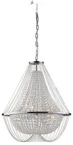Φωτιστικό Οροφής I-Vienna-S60 CR Chrome Luce Ambiente Design Crystal