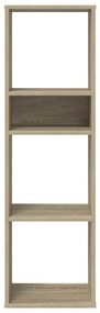 vidaXL Βιβλιοθήκη Χρώμα Sonoma Δρυς 34x31x112 εκ. Επεξεργασμένο Ξύλο