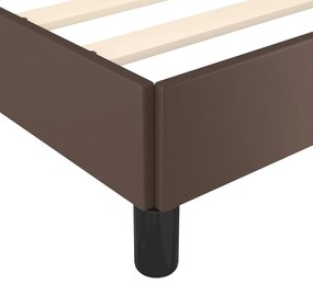 vidaXL Πλαίσιο Κρεβατιού Καφέ 160x200 εκ. από Συνθετικό Δέρμα