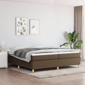 ΚΡΕΒΑΤΙ BOXSPRING ΜΕ ΣΤΡΩΜΑ ΣΚΟΥΡΟ ΚΑΦΕ 200X200 ΕΚ. ΥΦΑΣΜΑΤΙΝΟ 3144549