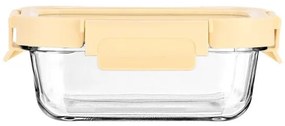 ESTIA ΦΑΓΗΤΟΔΟΧΕΙΟ CLICK&SEAL ΓΥΑΛΙΝΟ 370ml 16.3x12.3x6.2cm ΜΕ ΚΑΠΑΚΙ ΠΛΑΣΤΙΚΟ IVORY