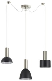 Φωτιστικό Οροφής Τρίφωτο Homelighting 77-8929 Flex Nickel