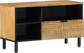 vidaXL Ντουλάπι τηλεόρασης καφέ 80x33x46 cm μασίφ ξύλο Mango