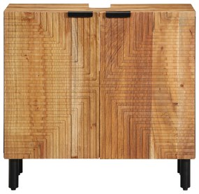 vidaXL Κάθισμα μπάνιου  62x33x58 εκ Μασίφ ξύλο ακακίας