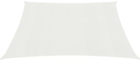 vidaXL Πανί Σκίασης Λευκό 4,5 x 4,5 μ. από HDPE 160 γρ./μ²