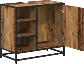vidaXL Ντουλάπι Μπάνιου Παλιό Ξύλο 65 x 33 x 60 εκ Επεξεργασμένο Ξύλο