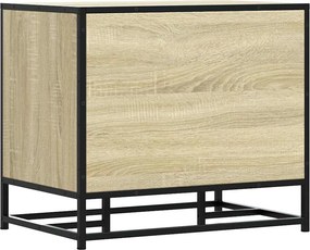 vidaXL Πάγκος παπουτσιών Δρυς sonoma 60x40x53,5 cm Επεξεργασμένο ξύλο