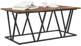 vidaXL Τραπεζάκι σαλονιού Καπνιστή δρυς 100 x 50 x 40 cm