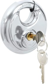 vidaXL Κλειδώματα Discus με Κλειδιά 6 pcs Ασημί 9 x 2.8 x 9 εκ