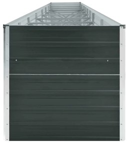 vidaXL Ζαρντινιέρα Υπερυψωμένη Ανθρακί 600x80x77 εκ. Γαλβαν. Χάλυβας