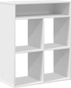 vidaXL Βιβλιοθήκη Λευκή 66x31x80 εκ. από Επεξεργασμένο Ξύλο