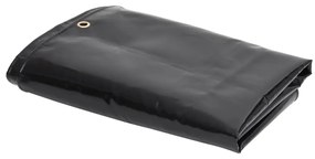 vidaXL Μουσαμάς Μαύρος 650 γρ./μ.² 4 x 5 μ.