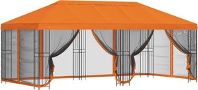 vidaXL Κιόσκι με Πλαϊνές Τοίχους 6 x 3 m Πορτοκαλί