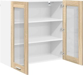 vidaXL Κρεμαστό ντουλάπι με αποθήκευση Δρύς Sonoma 80 x 31 x 80 εκ.