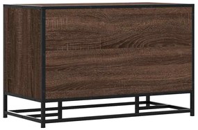 vidaXL Πάγκος παπουτσιών καφέ δρυς 80x40x53,5 cm