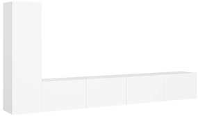 vidaXL Έπιπλα Τηλεόρασης Σετ 3 Τεμαχίων Λευκό από Επεξ. Ξύλο