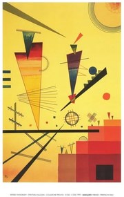 Εκτύπωση τέχνης Merry Structure, Wassily Kandinsky