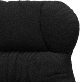 vidaXL Πολυθρόνα Μαύρο 69 x 74 x 93 εκ. Υφάσματος Sherpa