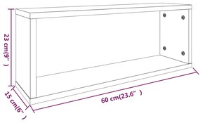 ΡΑΦΙΕΡΕΣ ΤΟΙΧΟΥ ΚΥΒΟΣ 6 ΤΕΜ ΓΚΡΙ SONOMA 60X15X23 ΕΚ. ΕΠΕΞ. ΞΥΛΟ 815929