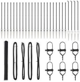 vidaXL Στύλος Περιφράξεων Γκρι 50 x 1,6 m (25 mm δίχτυ)