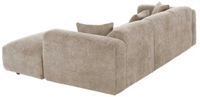 ΚΑΝΑΠΕΣ ΓΩΝΙΑ BRICKEN HM3275.01R ΜΠΕΖ ΥΦΑΣΜΑ 110-282x98-160x72Υεκ.