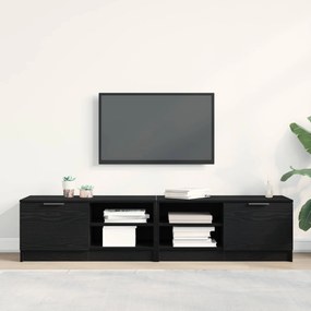 vidaXL Ντουλάπι TV 2 pcs Μαύρη Οξυά 80 x 35 x 36,5 cm