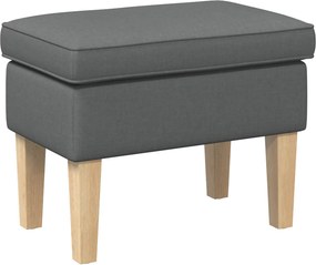 vidaXL Πολυθρόνα Ποδιών Σκούρο Γκρι 55 x 35 x 41 εκ Ύφασμα
