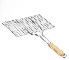 Ψησταριά Burger Muhler 1001837N, 32x19x47.5 cm, Ξύλινη λαβή, Inox