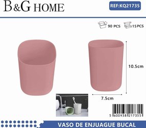 Θήκες οδοντόβουρτσας πλαστικές σε σετ 5Χ -  Pink - 21735