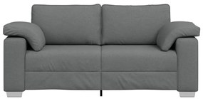 vidaXL Καναπές με μαξιλάρι Σκούρο γκρι 180 x 77 x 82 εκ ύφασμα